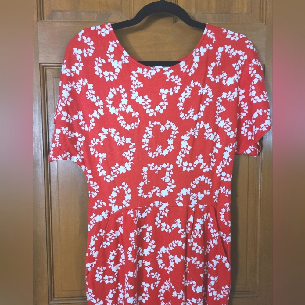Red and White Boden Dress